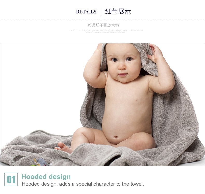 90CM*90CM Combed Cotton Baby Bath Towel Hooded Apron High Quality Towel Absorbent Kids Hooded Wipes Bath Towel